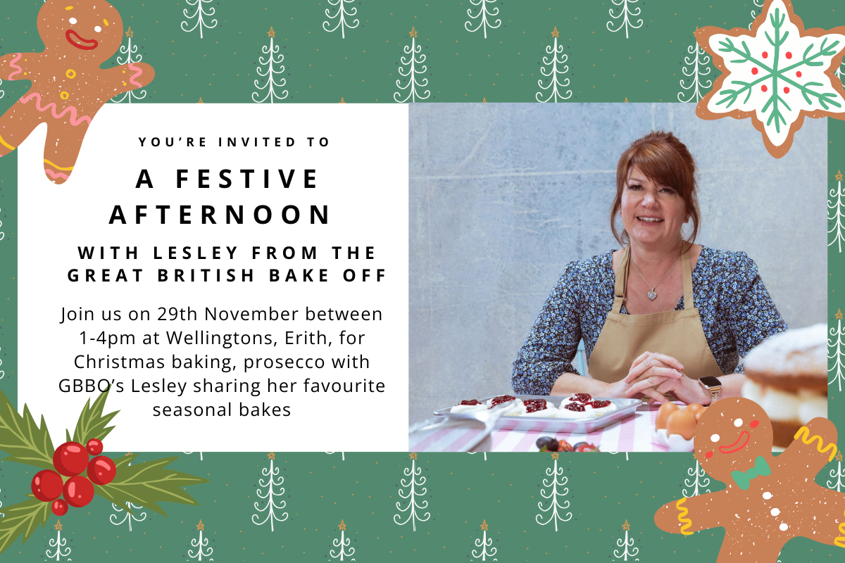A Festive Afternoon with Lesley from The Great British Bake Off